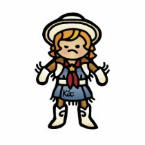 pretty lil' rootin' tootin' darlin'. photo cut out