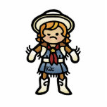 pretty lil' rootin' tootin' darlin'. photo cut out