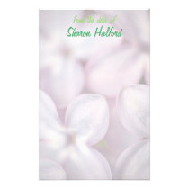 Pretty Lilacs Customizable Template stationery