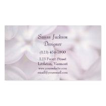 Pretty Lilacs Template business cards