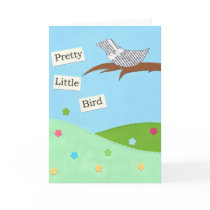 Pretty Little Bird Greeting Card by indolilly Pretty Little Bird Greeting Card