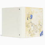 Pretty Little Blue Bird With Flowers Vinyl Binder