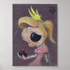 pretty little doll art print print