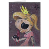 pretty little doll greeting card cards