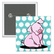 Pretty Little Piggie Button