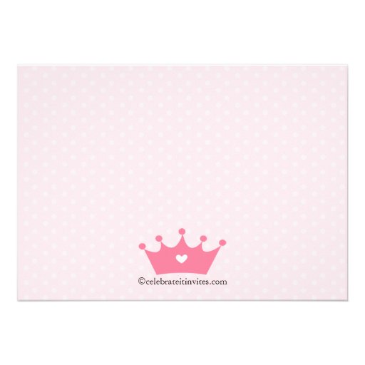 Pretty Little Princess Birthday Party Invitation