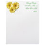 Pretty 'Little Yellow Flowers' Floral Design Letterhead Design