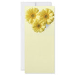 Pretty 'Little Yellow Flowers' Floral Design Customized Rack Card