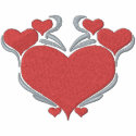 Pretty Love Hearts embroidered shirts by silly_strings Pretty Love Hearts embroidered shirts