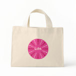 Pretty Love & Hearts Pink White & Red Custom Bag