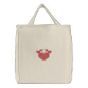 Pretty Love Hearts Tote embroidered bags by silly_strings Pretty Love Hearts Tote embroidered bags