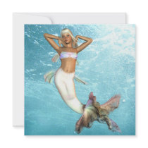Pretty Mermaid  Invitations