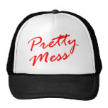 Pretty Mess Circuit Party Boy Messy KiKi Cap Lid Mesh Hats
