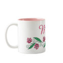Pretty Mom Flower Mug mug