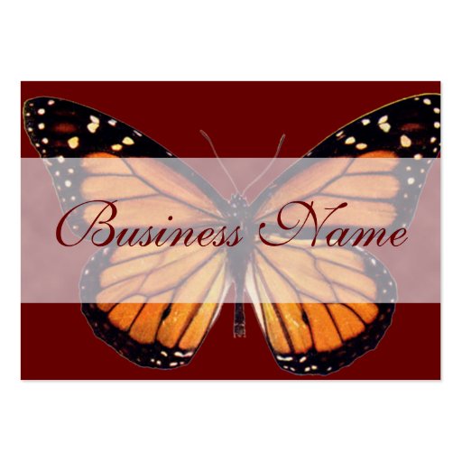 Pretty Monarch Butterfly Business Cards (back side)