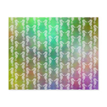 Pretty Multicolor Seahorse Pattern Design Flyer