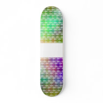 Pretty Multicolor Seahorse Pattern Design Custom Skateboard