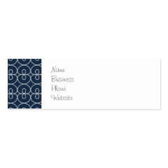 Pretty Navy Blue and Silver Pattern Design Gifts Business Card Templates