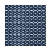 Pretty Navy Blue and Silver Pattern Design Gifts Stretched Canvas Print