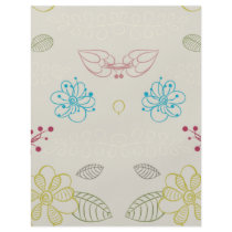 pretty neutral flower pattern flyers by dooni_notebooks pretty neutral flower pattern flyers