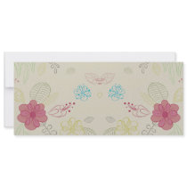 pretty neutral flower pattern invitations by dooni_notebooks pretty neutral flower pattern invitations