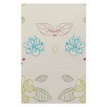 pretty neutral flower pattern personalized stationery