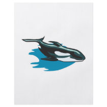 pretty orca killer whale full color flyer