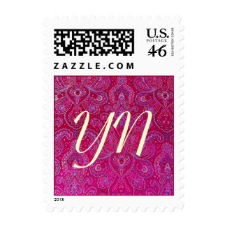 Pretty Paisely monogram stamp