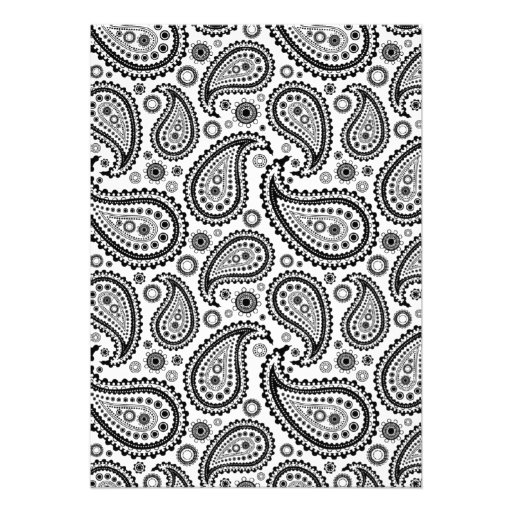 Pretty Paisley Baptism/Christening Invitation