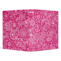Pretty Paisley 3 Ring Binders