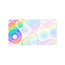Pretty Paisley Design. Custom Address Label