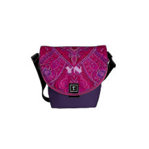 Pretty Paisley monogram Messenger Bag