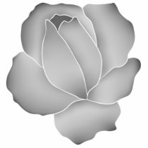 Pretty pale gray rose photo cut outs