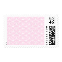 Pretty pale pink damask pattern with white. stamp
