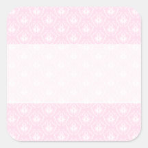 Pretty pale pink damask pattern with white. stickers