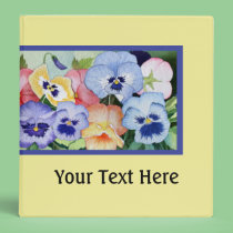 Pretty Pansy Binder binders