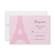 Pretty Paris RSVP invitation