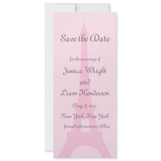 Pretty Paris Save the Date zazzle_invitation