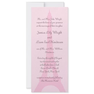 Pretty Paris Wedding Invitation zazzle_invitation