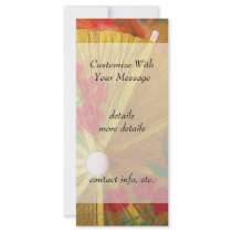 Pretty Party Parasols Rack Card Design