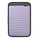 Pretty pastel candy Stripes. Macbook Sleeve