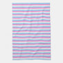 Pretty pastel candy Stripes. Hand Towels