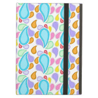 Pretty  Pastel Colors Paisley Pattern iPad Air Cases