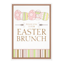 Pretty Pastel Decorate Easter Brunch Invitation