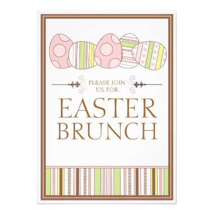 Pretty Pastel Decorate Easter Brunch Invitation