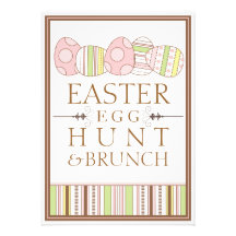 Pretty Pastel Decorate Easter Egg Hunt Invitation