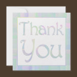 Pretty Pastels Baby Thank You Card invitations