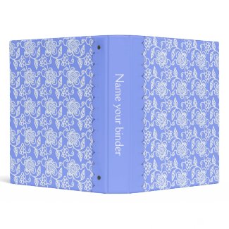 Pretty Patterned office binders : : Lavender with binder