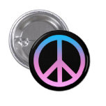 Pretty Peace Symbol Button