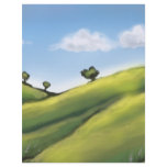 pretty peaceful rolling hills landscape flyer